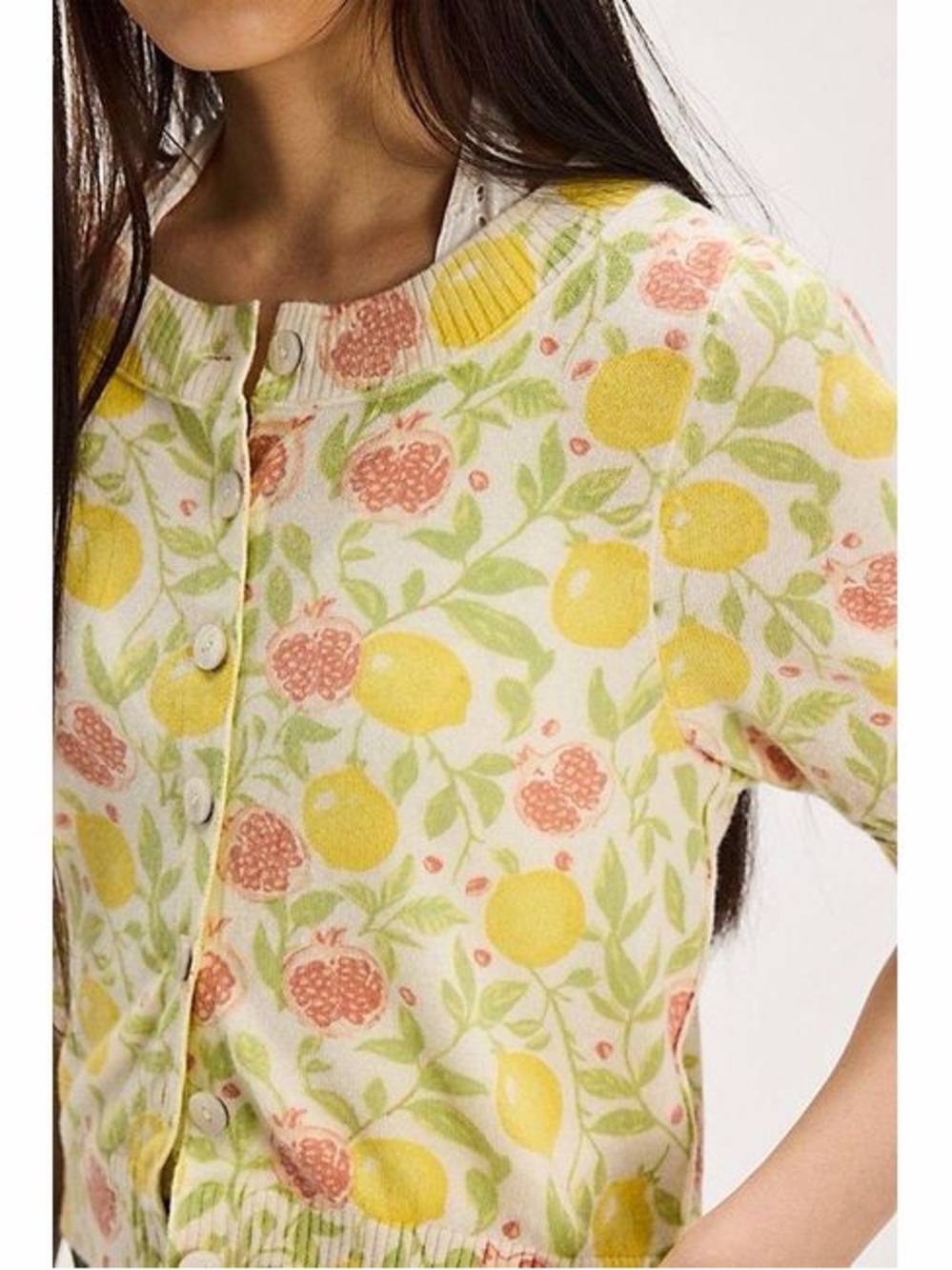 FP lemon and pomegranate cardigan
